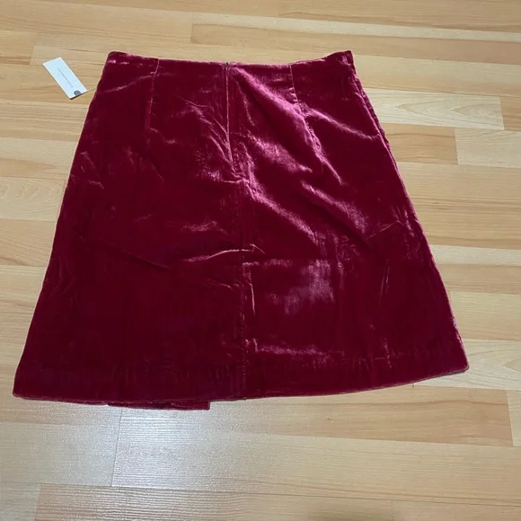 Anthropologie Connie Montie Velvet LinedSkirt sz10 - Picture 6 of 12